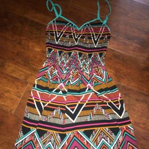 Aztec print dress